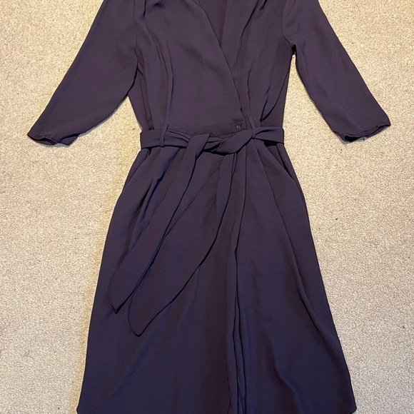 Wilfred Franca Wrap Dress Purple Size 2 - Picture 2 of 6